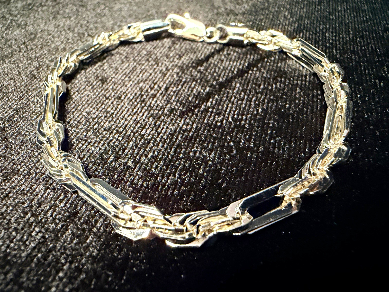 Figarope Milano Italy 925 Stamped Silver filled bracelet 10.9g Brand New
