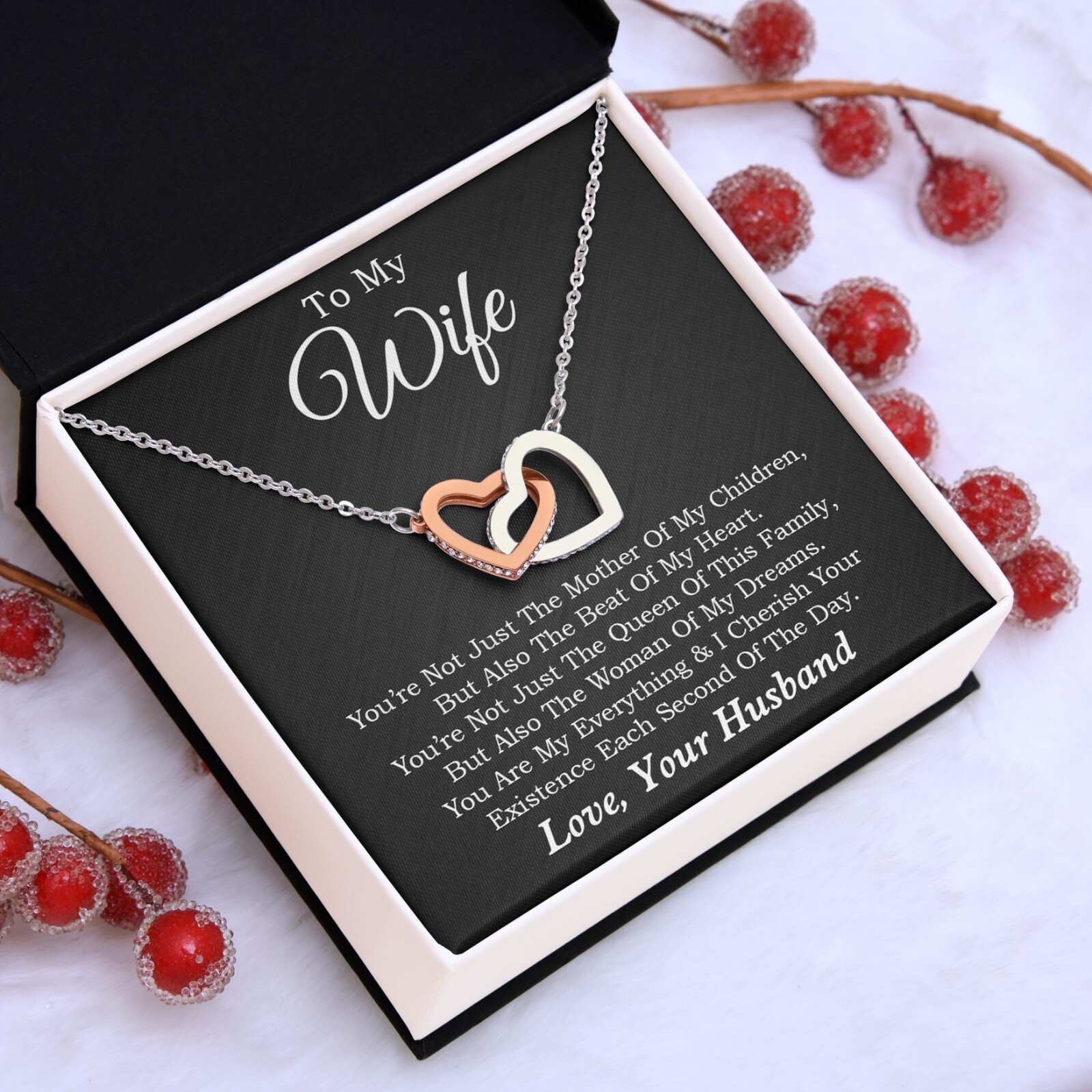 To My Wife Necklace, Mother’s Day Gift from Husband, Wife Birthday Gift