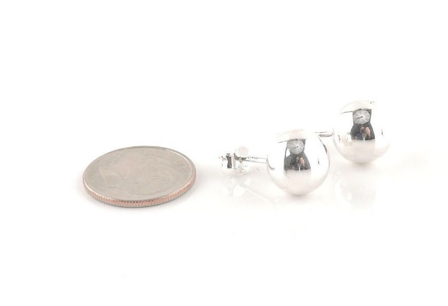 Sterling Silver 2 mm thru 12 mm Ball Stud Earrings – Pairs – Multi Packs – Free