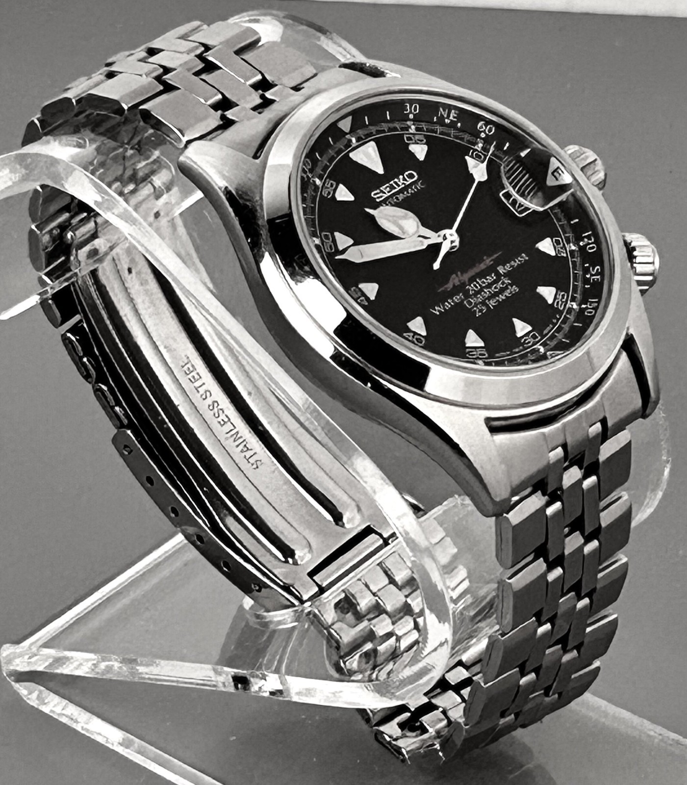 Vintage Seiko Alpinist SCVF005 4S15 Automatic 25J Black Dial 200M JDM Watch