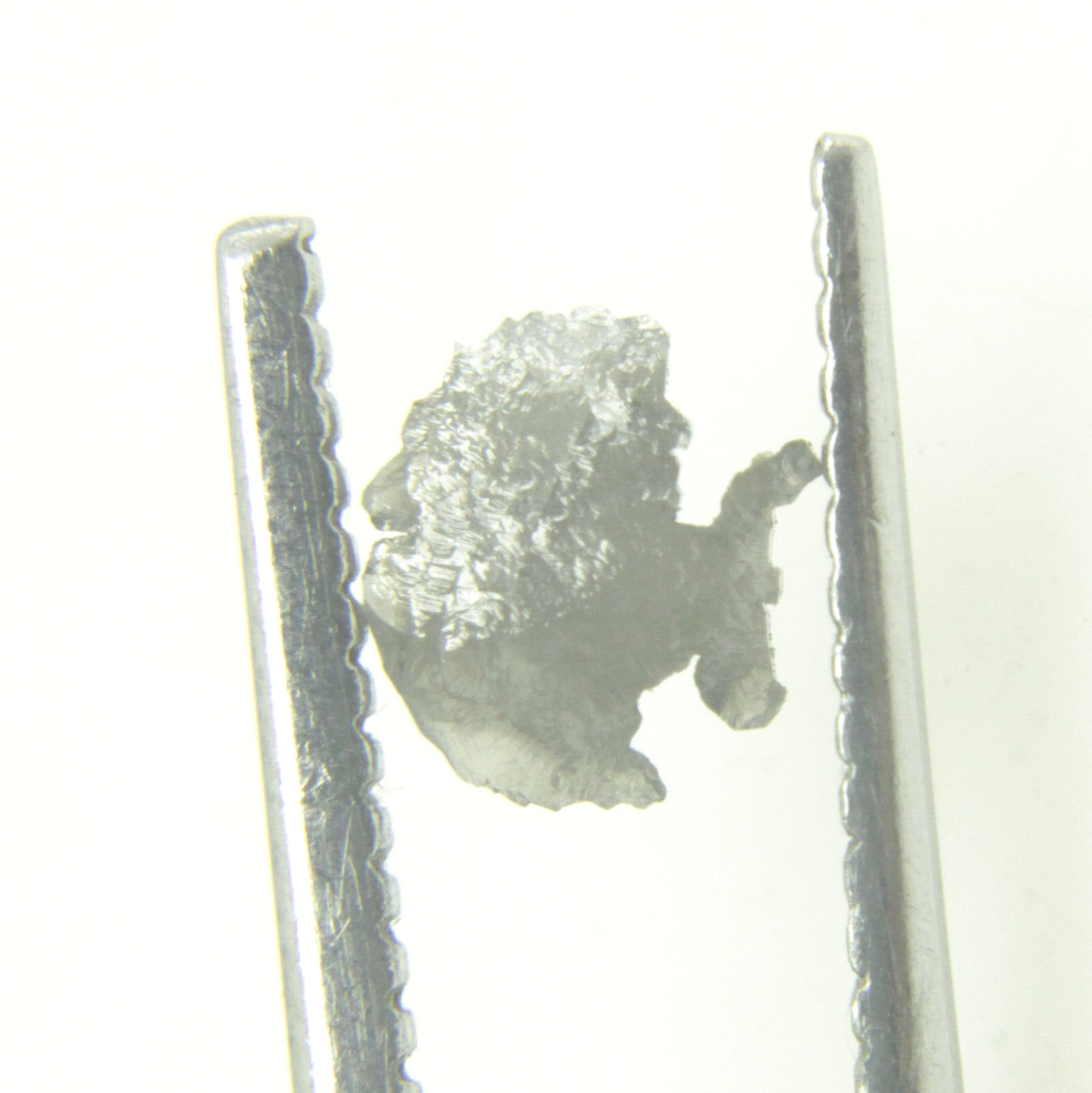 0.40CTS FANCY SHAPE RAW UNCUT NATURAL GRAY ROUGH FLAT DIAMOND 5.89×5.33×1.66 MM