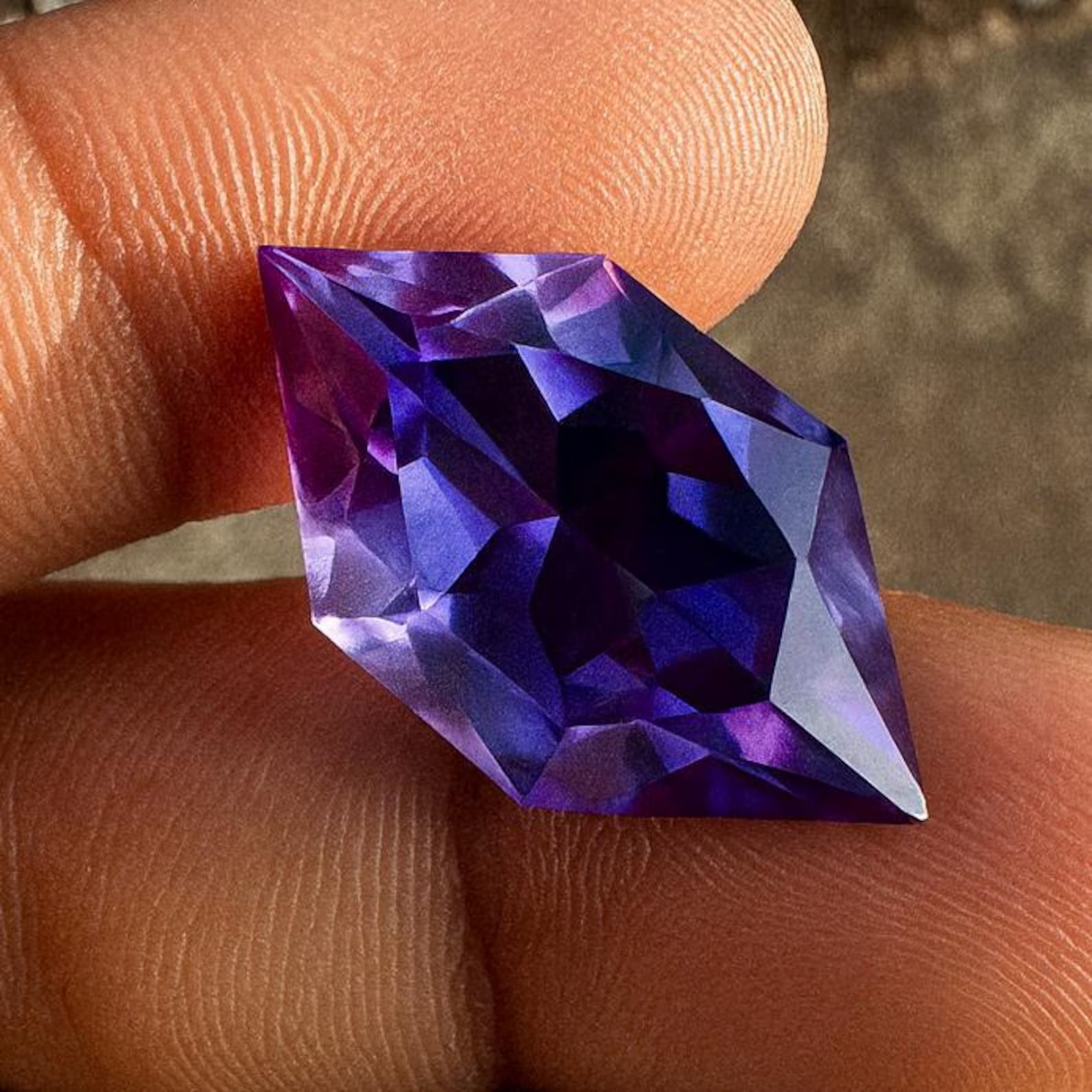 17.95 Ct Certified Natural Color Changing “Alexandrite” Fancy Cut Loose Gemstone