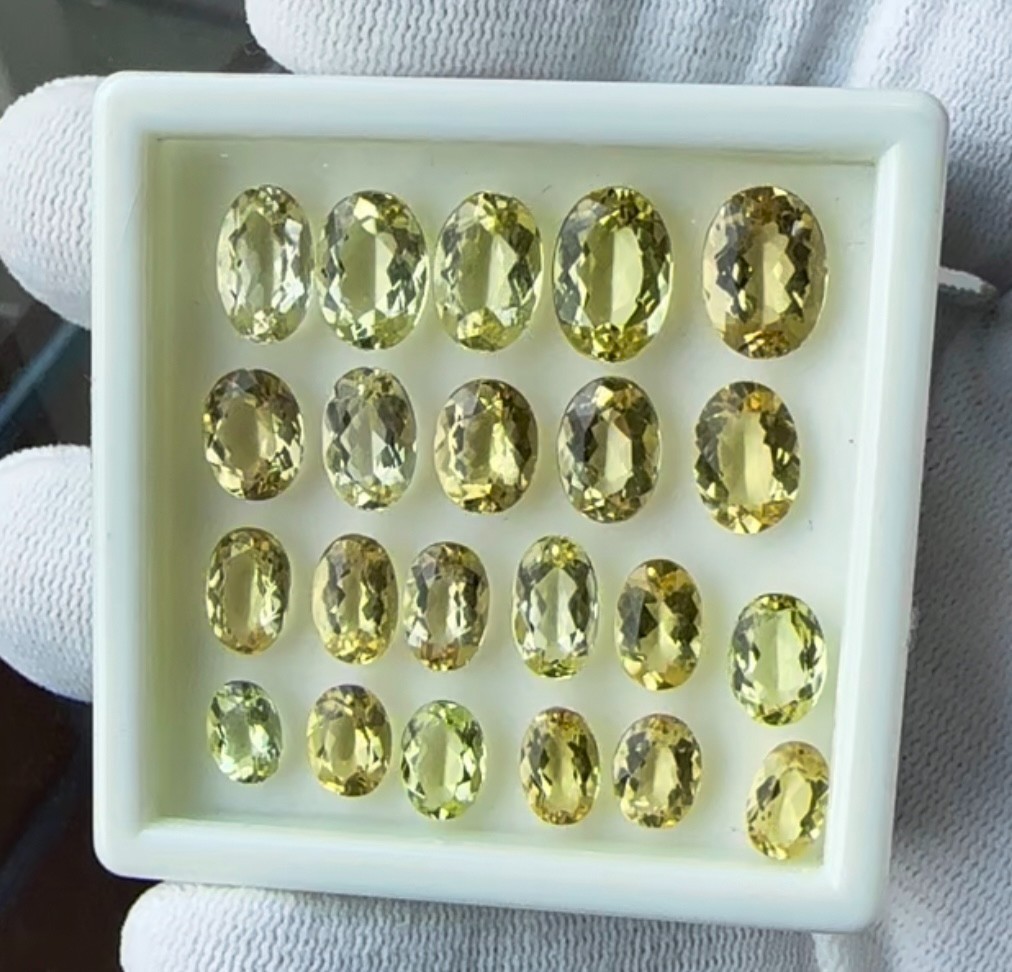 36.02ct Fine Yellow Beryl Mix Size Set | Natural from Brazil (BX)