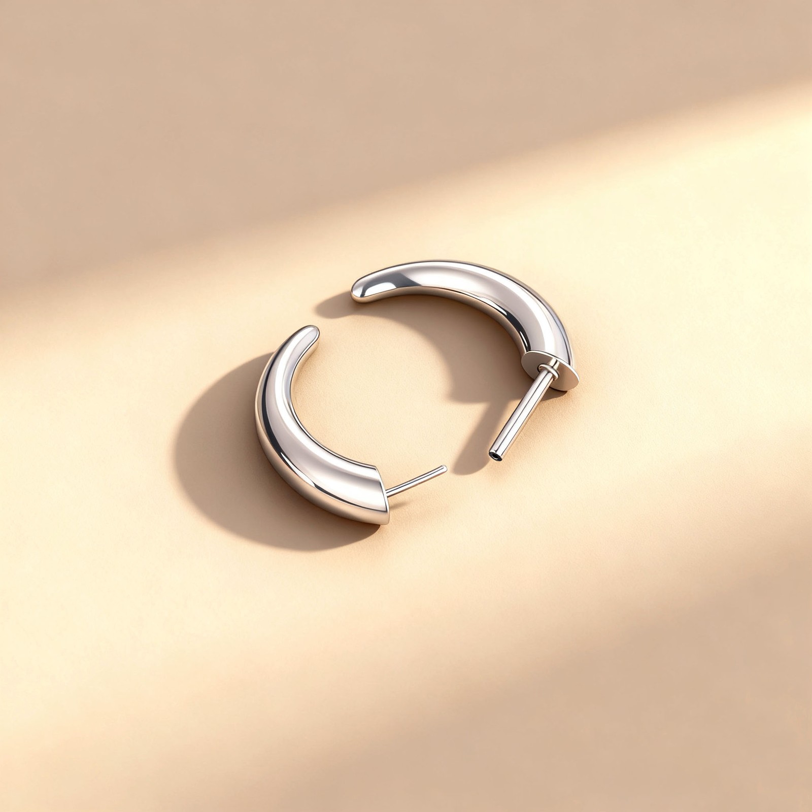 16G Stainless Steel Nose Rings Threadless Push-in Septum Piercing Body Jewelry