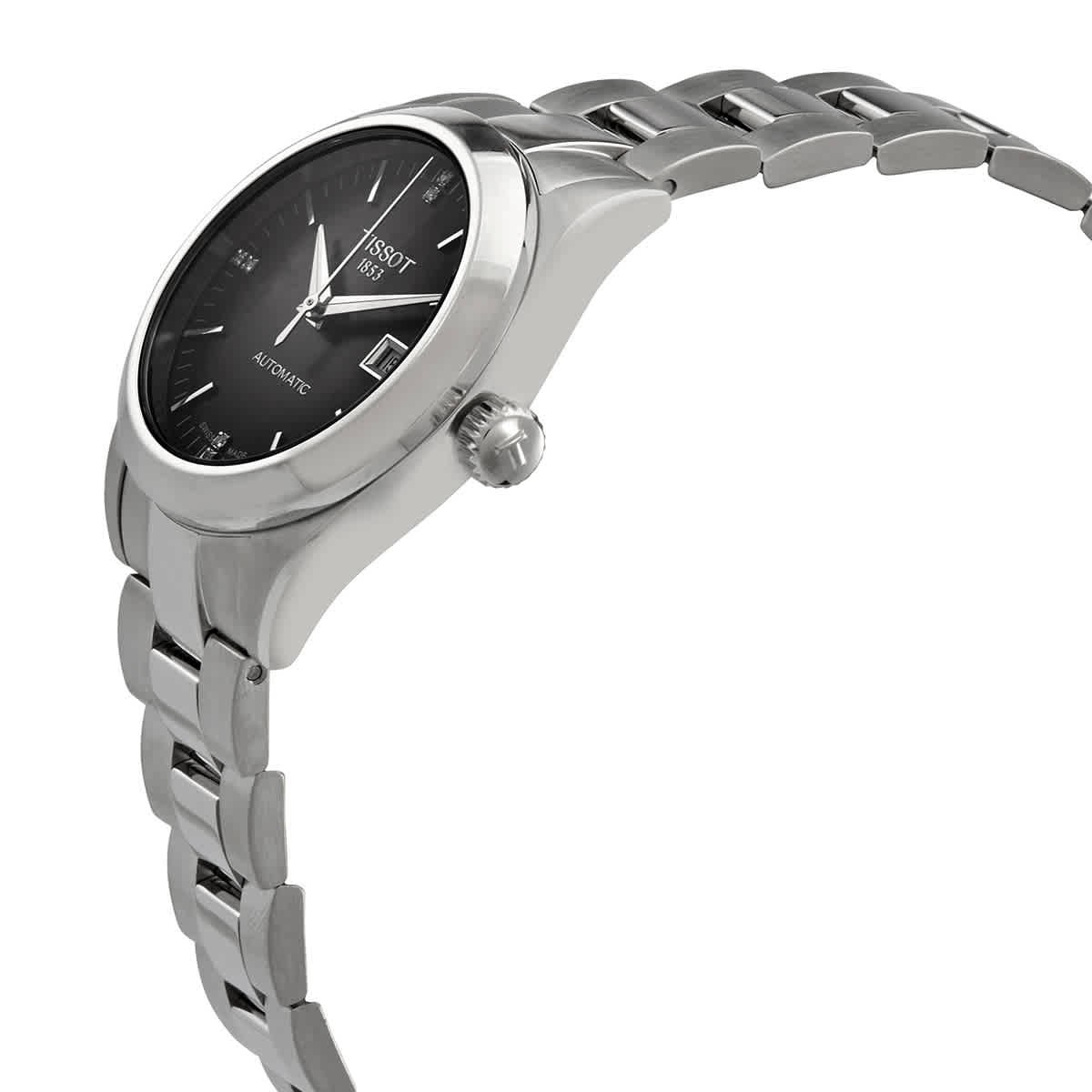 Tissot T-My Lady Automatic Diamond Anthracite Dial Ladies Watch