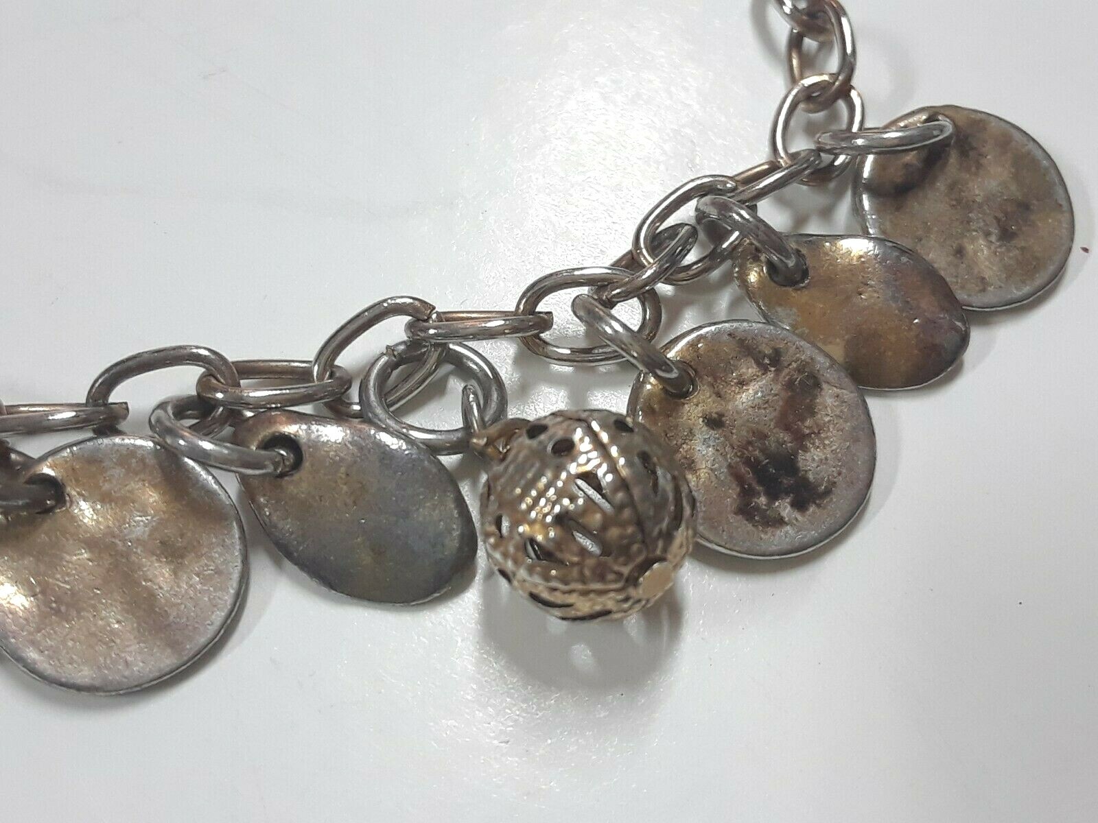 Cookie lee copper color beaded necklace. black beads gold tone ball clasp + more