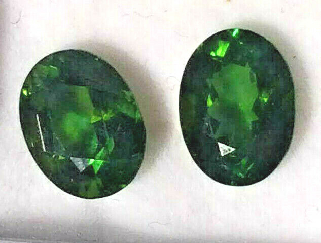 Tourmaline Natrual Earth Mined Untreated 2 Stone Pairs 2.8ct 8 x 6 mm Very Best
