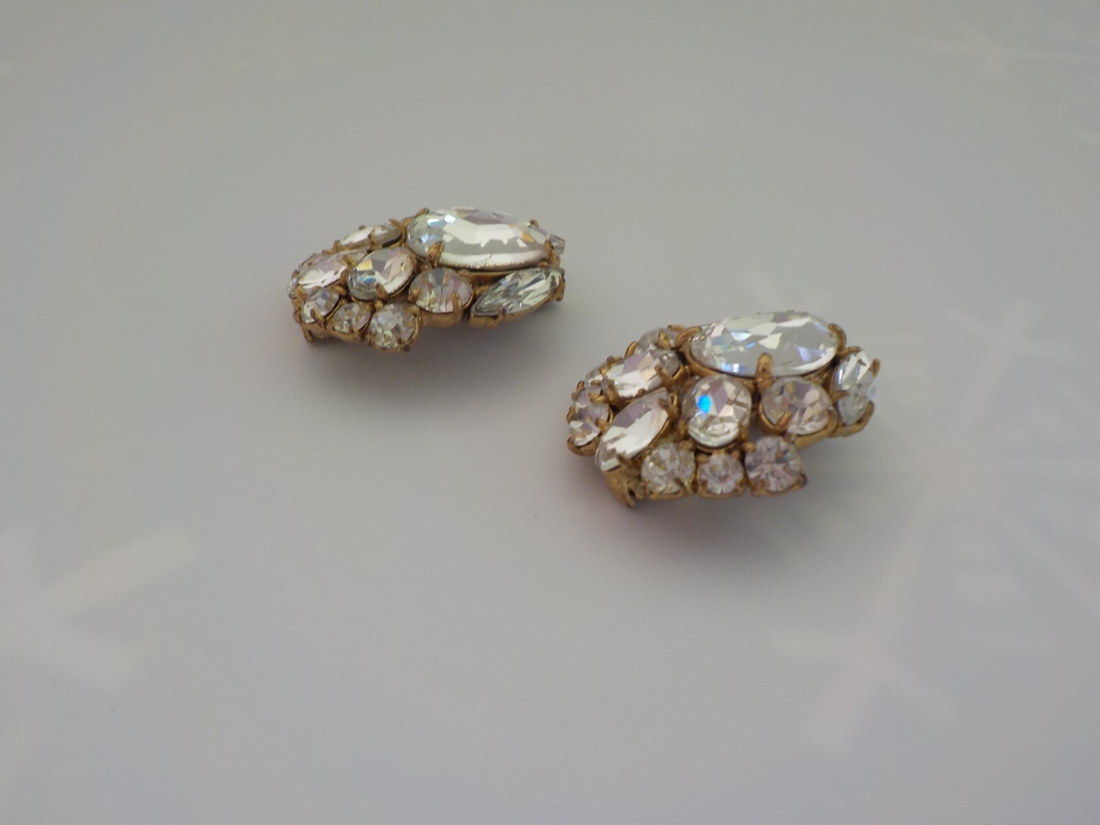 CABI 2 Clear Glass Rhinestone Cluster Removable Chams Only (No Bracelet)