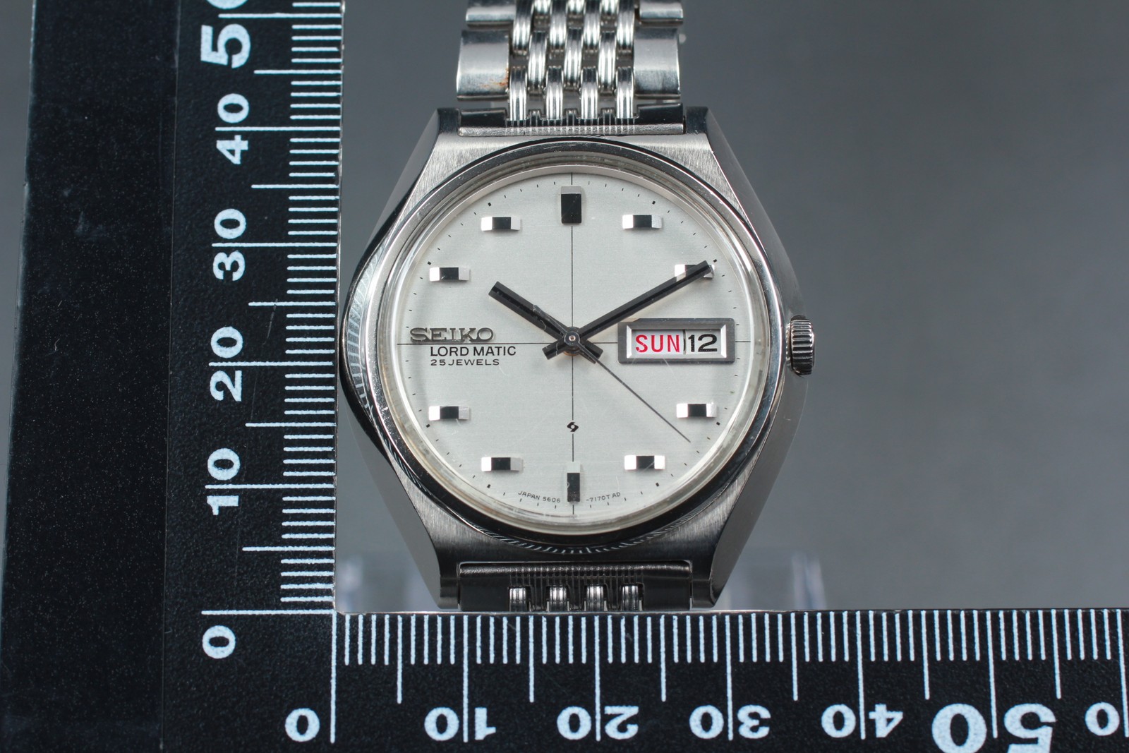 SEIKO LORD MATIC LM 5606-7010 Day/Date Automatic Men’s Vintage Watch From JAPAN