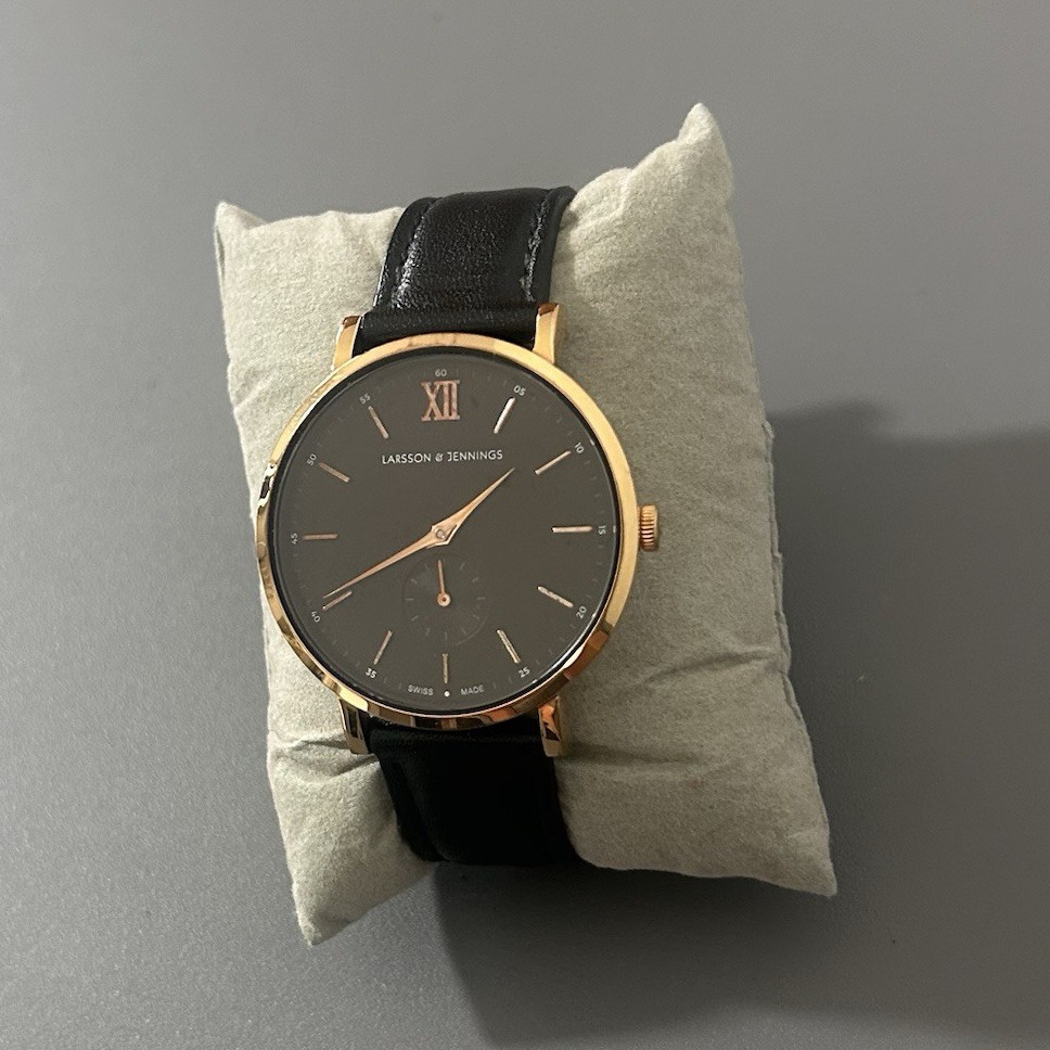 Larsson & Jennings Lugano Swiss Made Quartz 38mm Rose Gold Watch