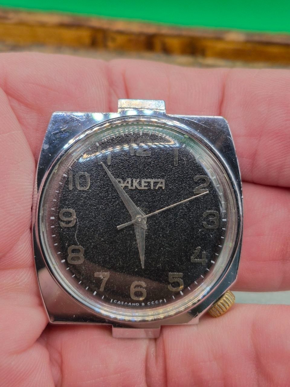 Vintage Soviet mechanical wristwatch RAKETA 2609 HА.