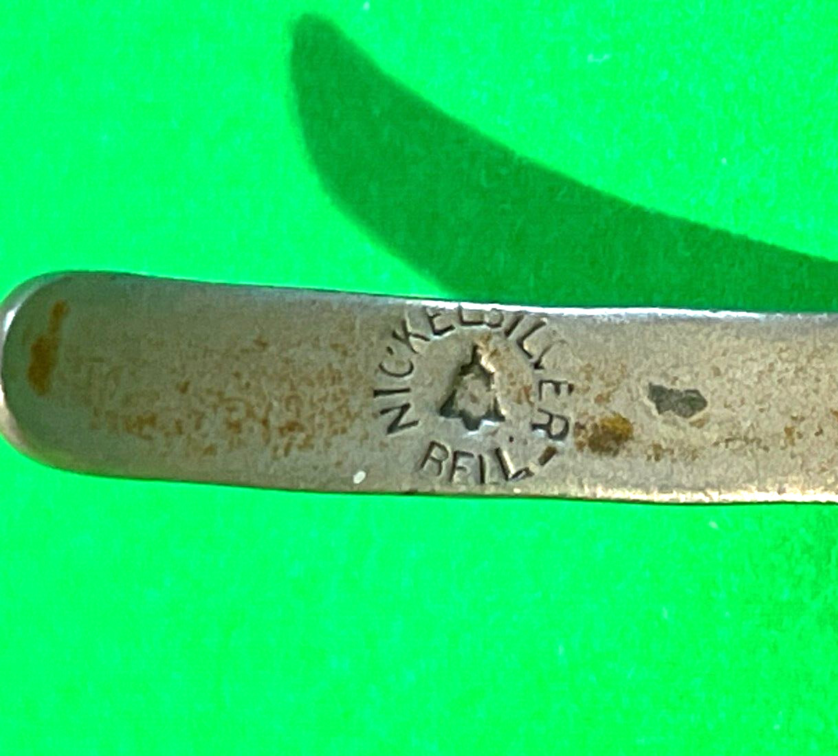 Vint. American Indian Nickle Silver bell Bangle 1940’s-50’s ~ Broken