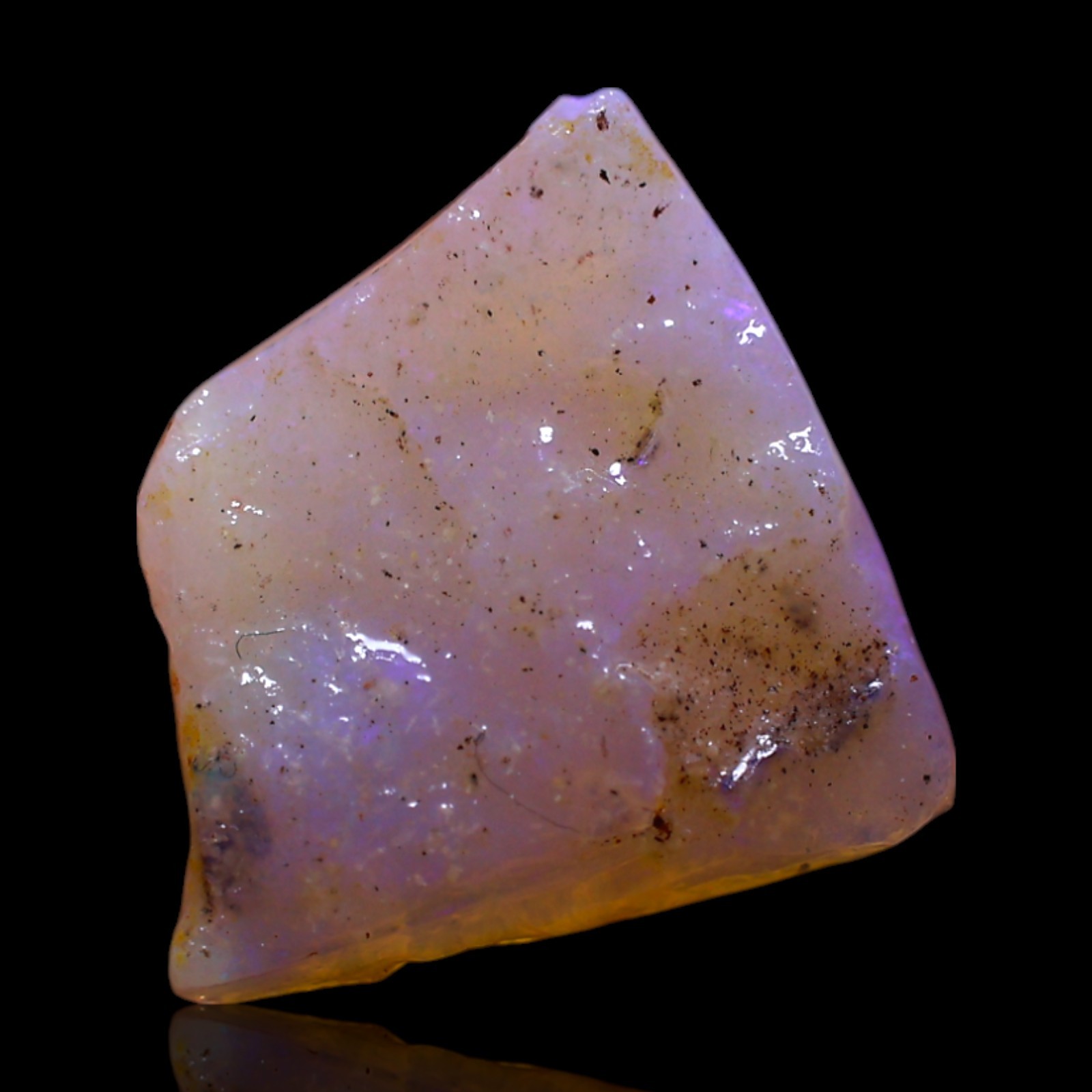 2.50 Cts Australian Fire Opal Loose Rough Unique Gemstone Natural 11x10x3 mm