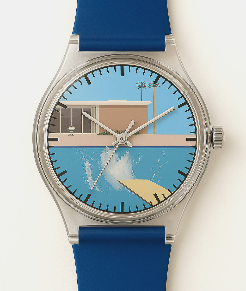 David Hockney Bigger Splash Tribute Pop Art Francis Bacon Wrist Watch Wristwatch