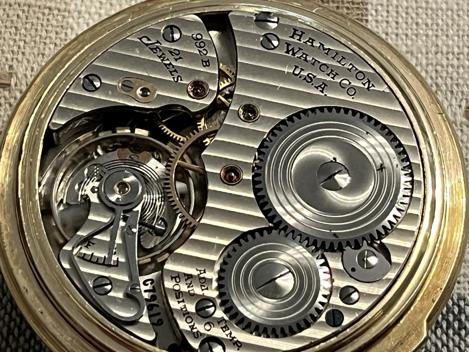 Hamilton 16s 992B Pocket watch