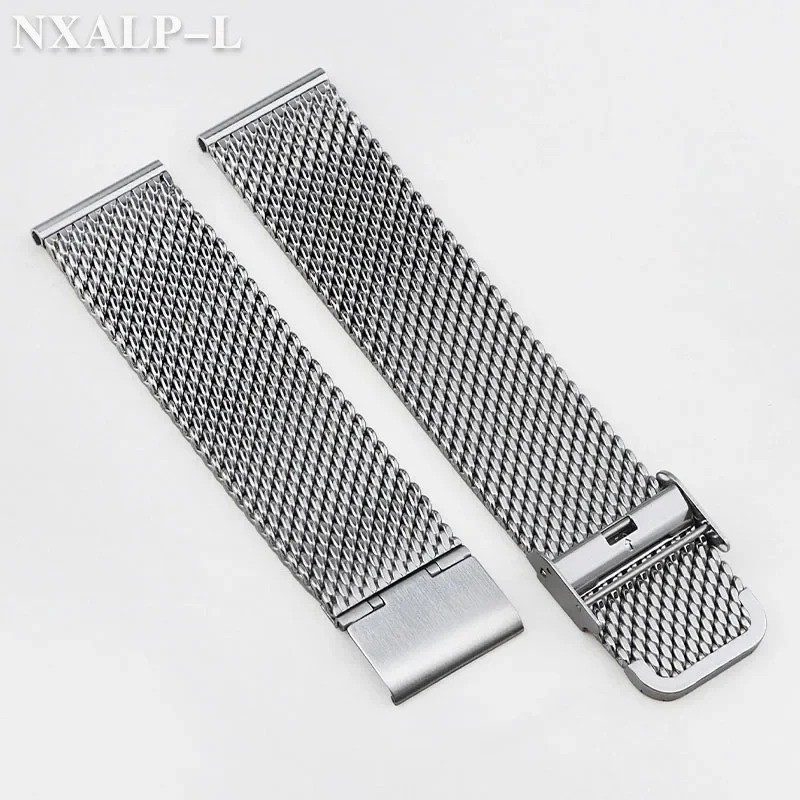 Stainless steel mesh watchband/Bracelet 18mm 20mm 22mm 24mm Woven Texture