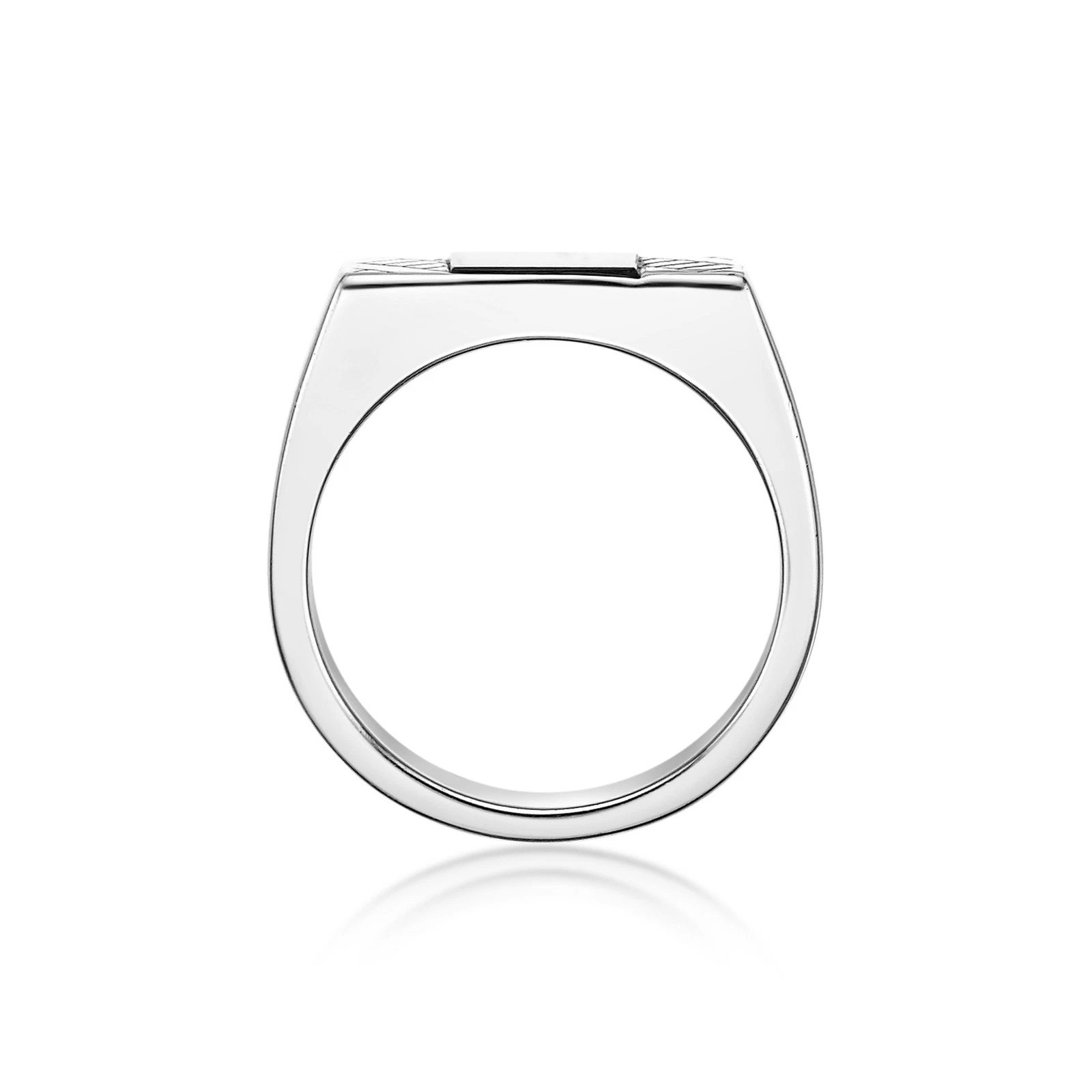 Black Onyx Mens Signet Ring 925 Sterling Silver Ring Party Ring Gift For Him