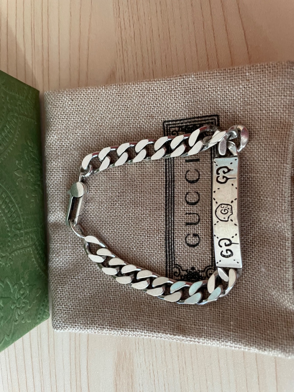 Gucci Silver Ghost Bracelet 16CM