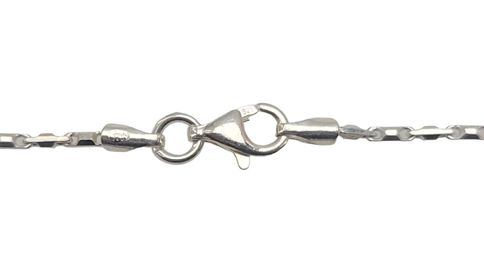 Arrow Bullet 1.2 mm Link 18″ Chain Necklace Solid Real 925 Sterling Silver NEW