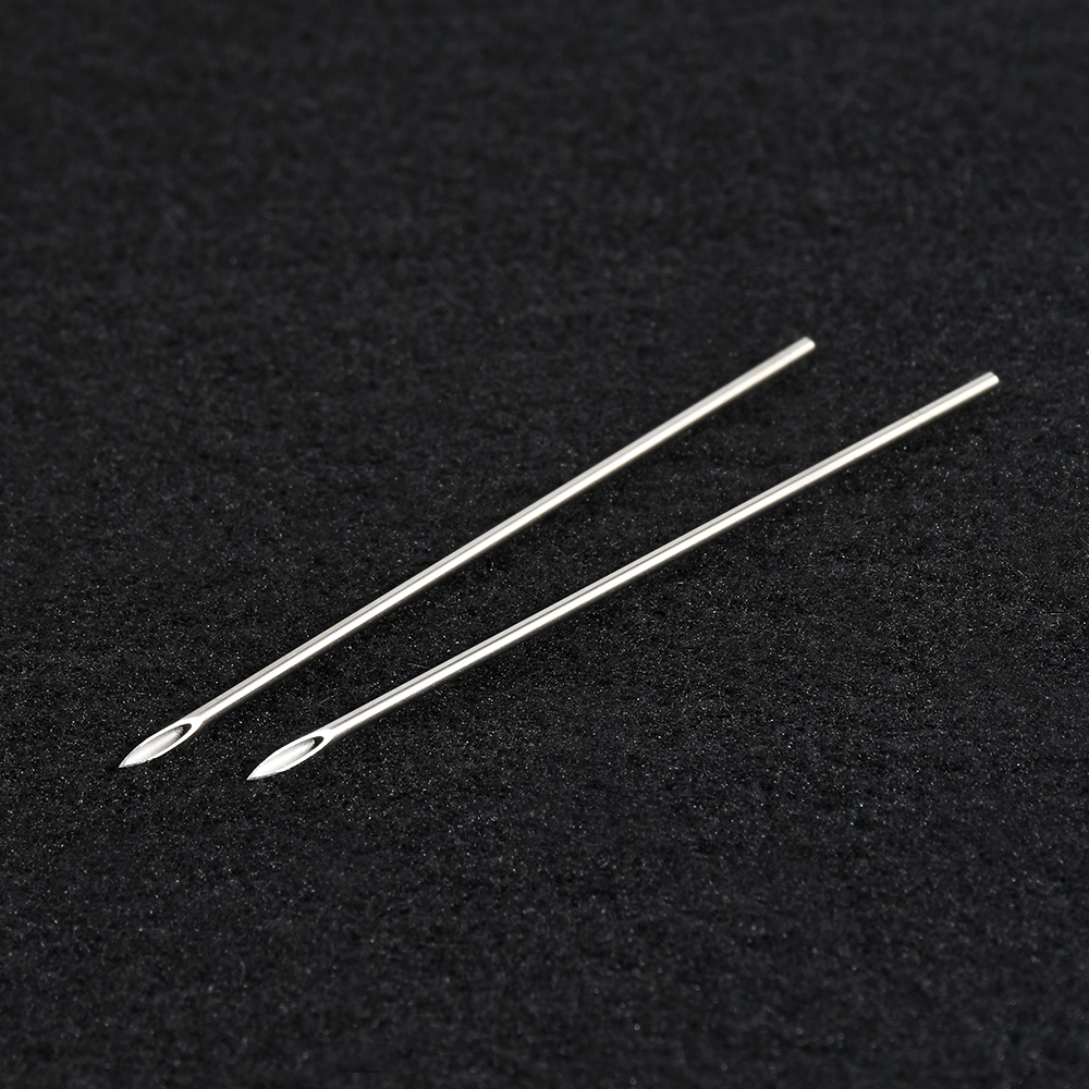 10Pcs 12/14/16/18/20G Surgical Steel Piercing Needles and Gloves Navel Nose Lip