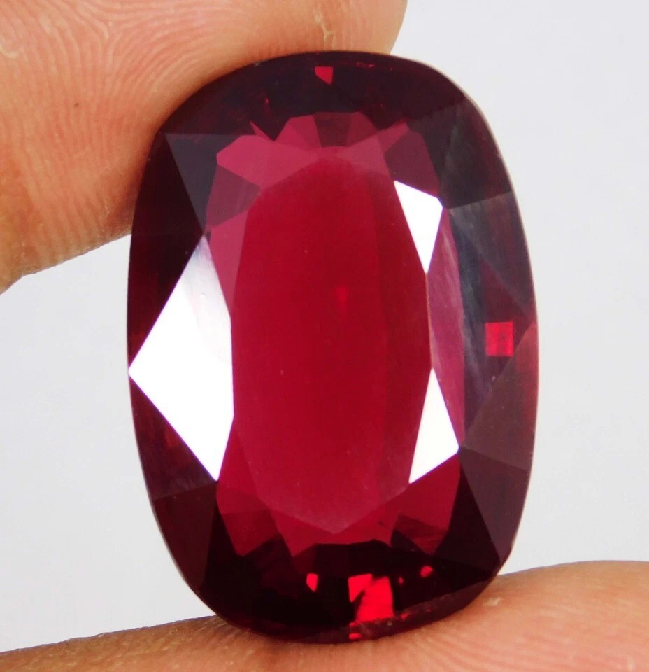 Certified 100 Ct Natural BURMA Pigeon Blood Red Ruby Loose Gemstone