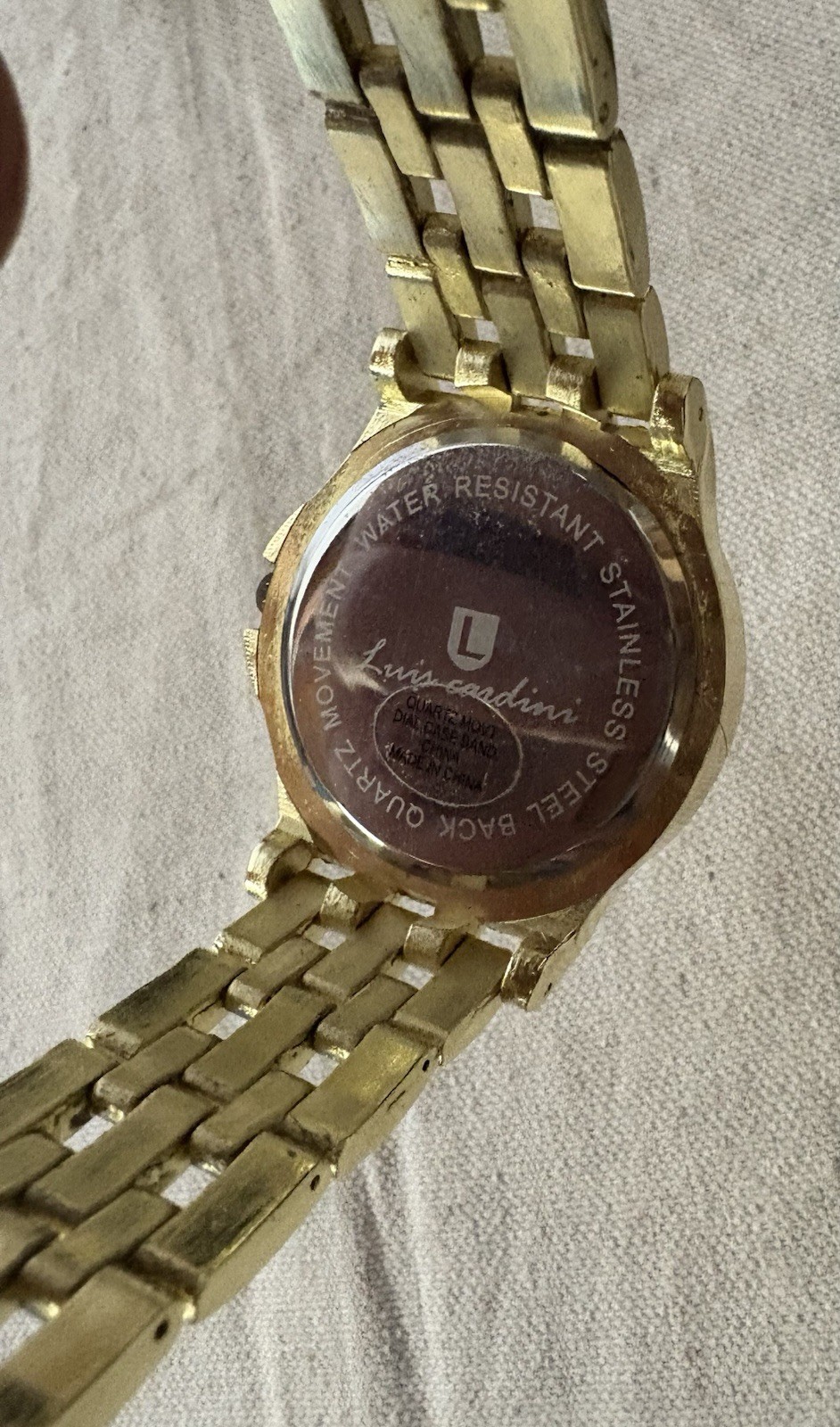 Q&Q Luis Cardini Quartz Watch Metal Ross Gold