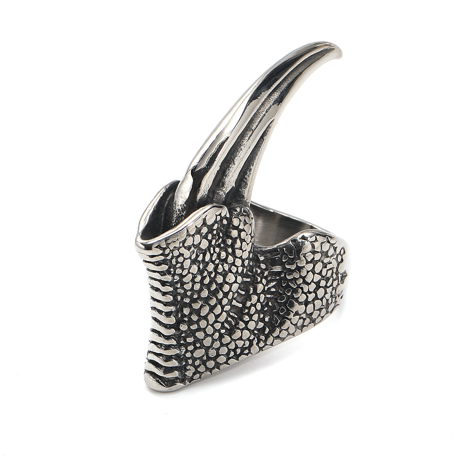 Gothic Big Dragon Claw Ring Stainless Steel Eagle Claw Biker Punk Ring Size 7-13