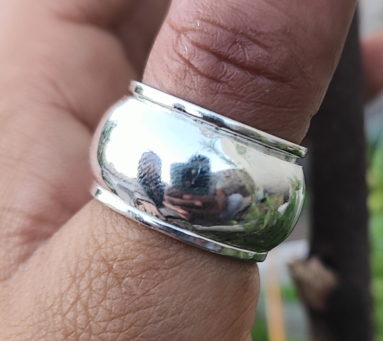 Thick Wide Band,925 Sterling silver Band & Spinner Ring Handmade Ring All Size