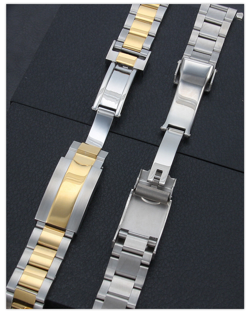 316 Solid Stainless Steel Watch Band Strap Mens Luxury metal Bracelet 20 21mm