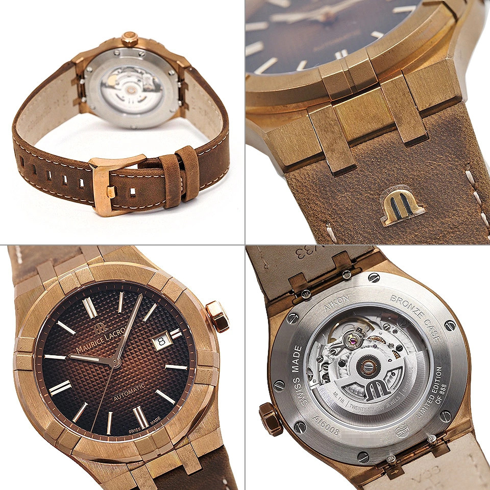 MAURICE LACROIX Aikon Automatic AI6008-BRZ01-730-3 Winding Bronze x Leat #QY4I6H