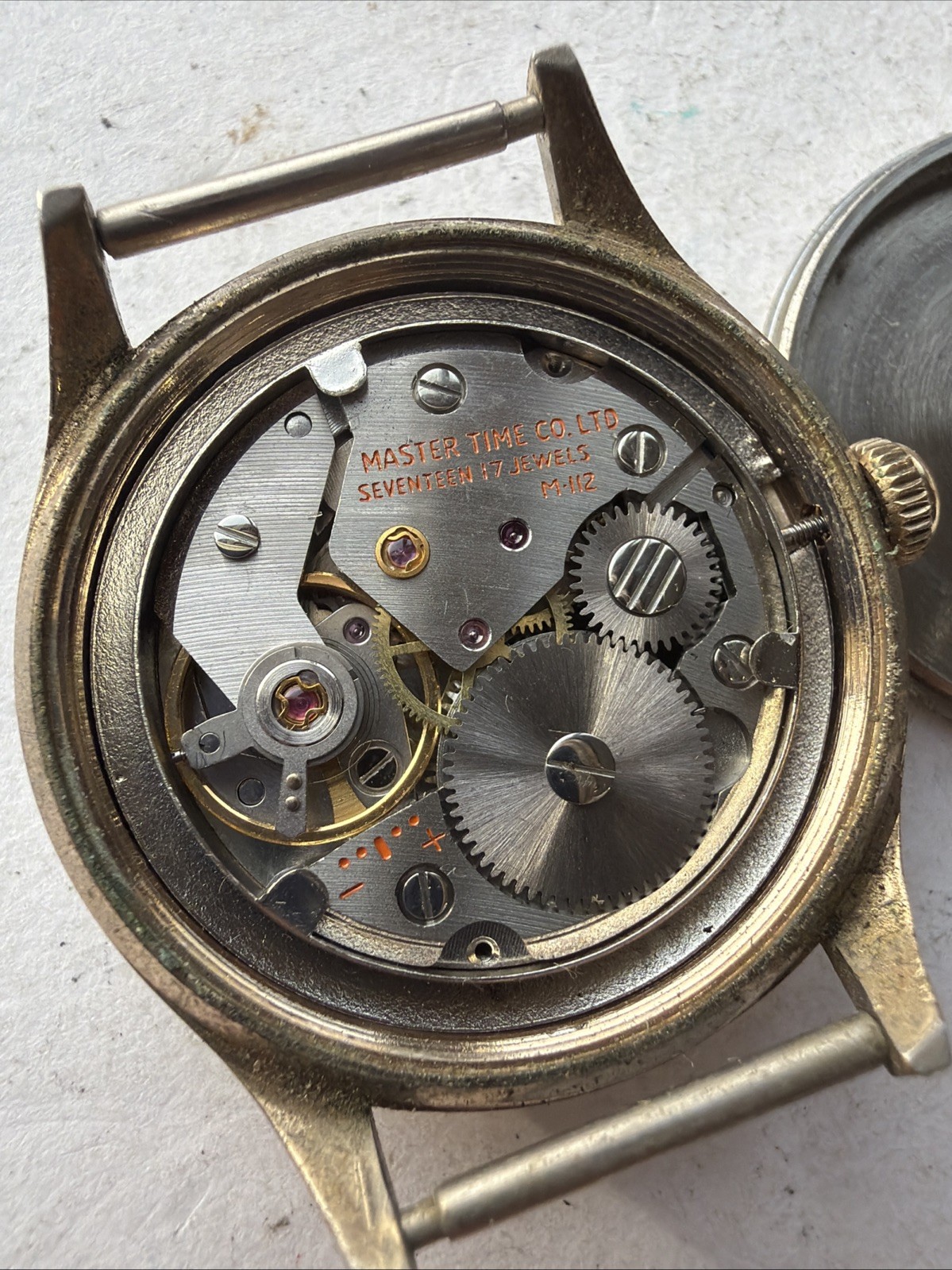 AY99 VTG Mens Helbros Automatic Rare 33mm Mens Watch Parts Repairs As Is**