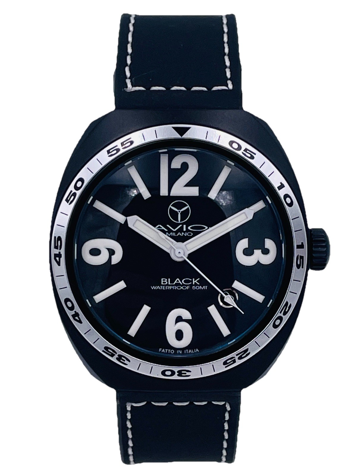 Avio Milano Aluminum Watch Made in Italy 6348KK/312 40mm Very Discounted New