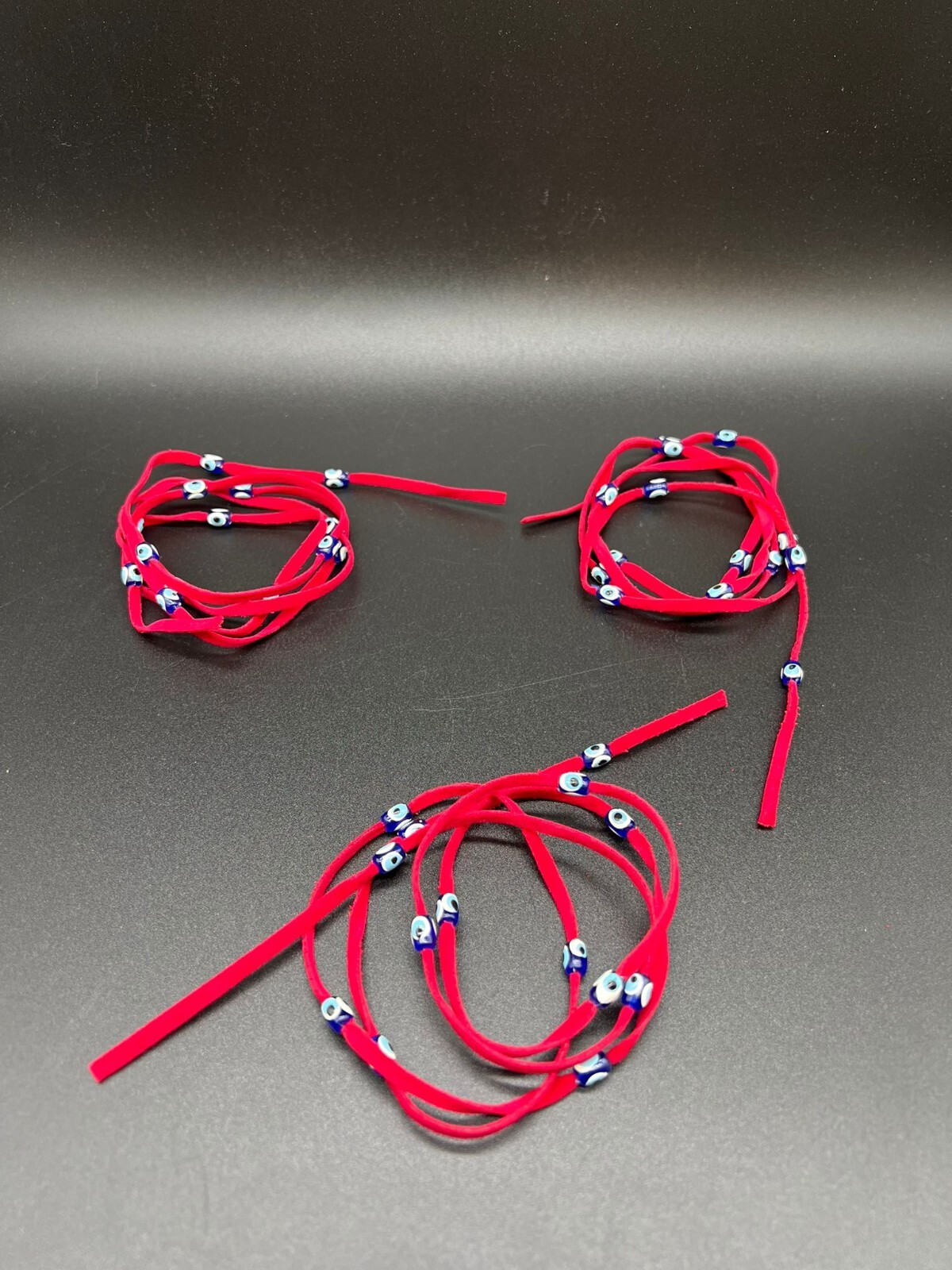 Evil Eye Bracelet Protection Velvet String Wrap Around Anklet Choker
