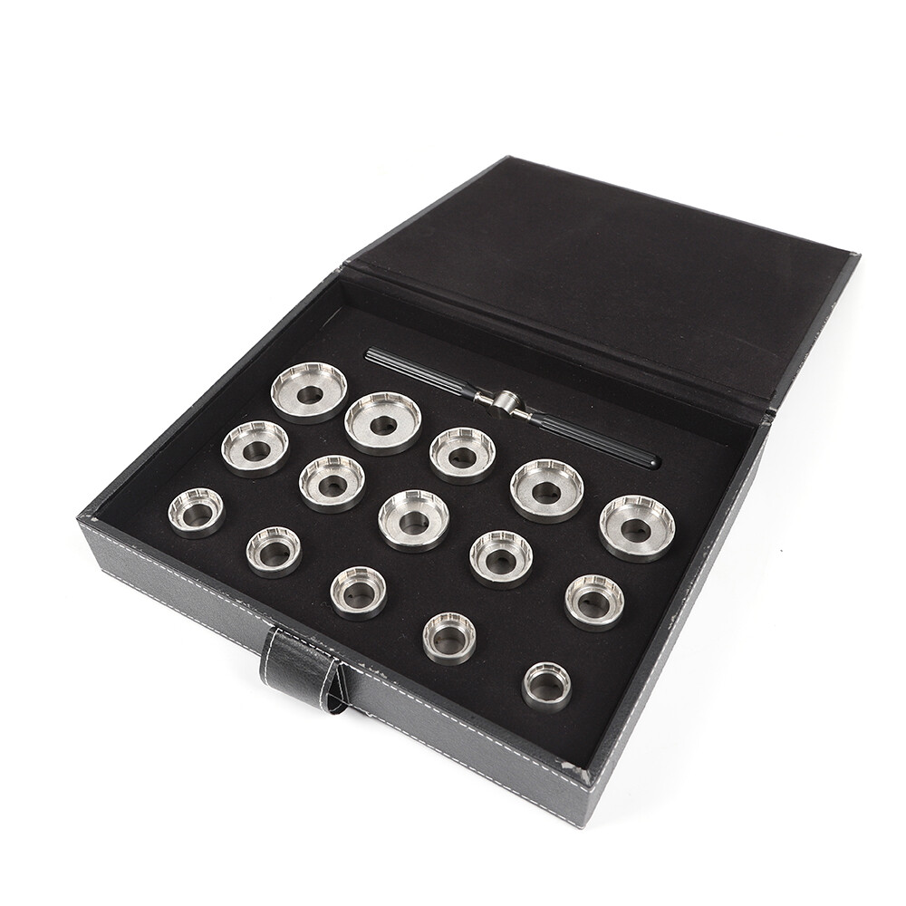 15 Dies Watch Back Case Opener Die Fit Breitling Removal Tool Opener Kit USA