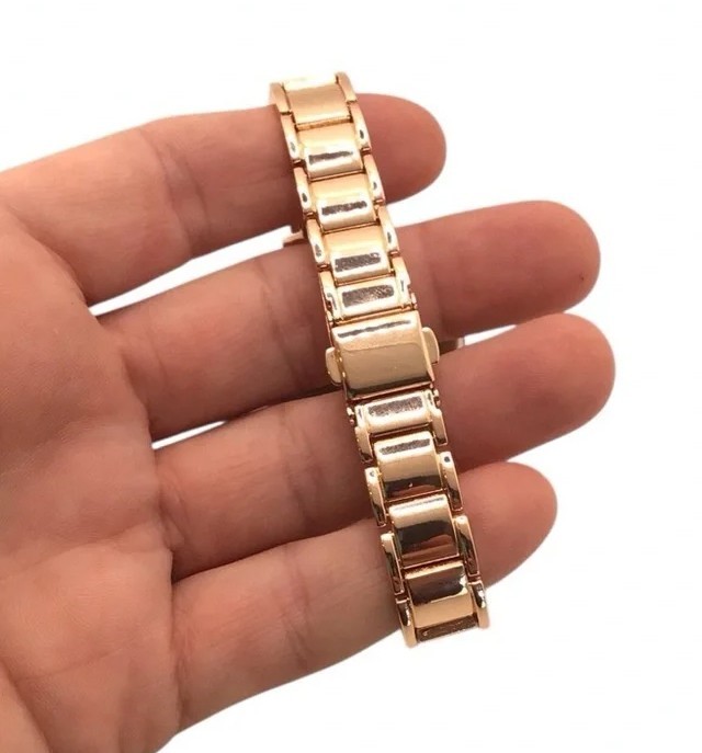 Time and Tru Womens Watch Rose Gold Glitter Face Adjustable Links New Boxed