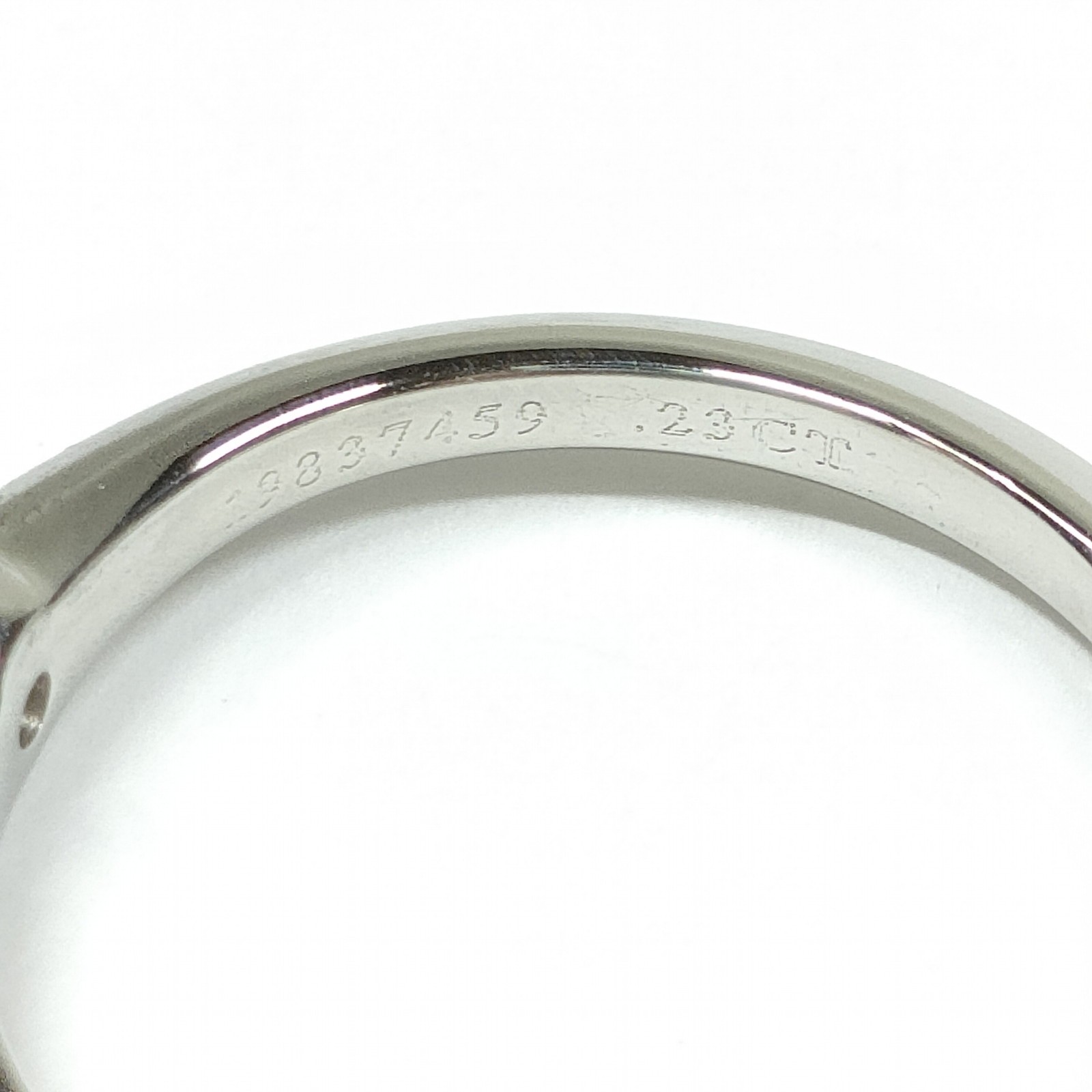 Tiffany and Co. Ring Solitaire Natural Diamond 0.23ct Platinum 2333464