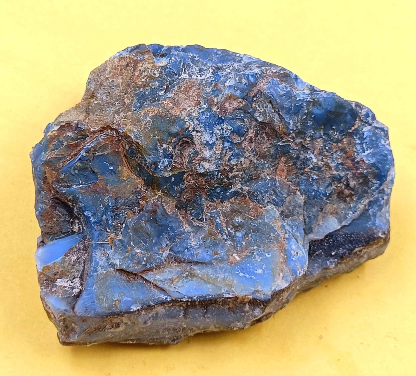 DYED ROUGH EGL CERTIFIED LOOSE GEMSTONE 1120 CARAT NATURAL BLUE OPAL+GIFT R