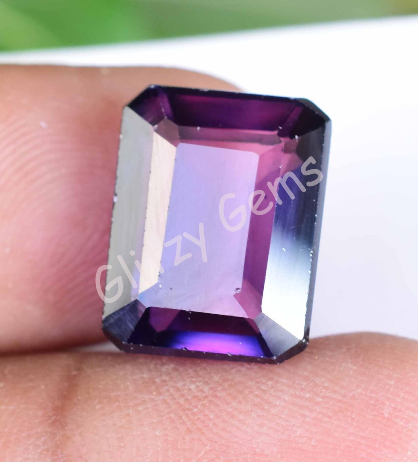 Natural Boysenberry Sapphire 14.70 Ct Emerald Certified Loose Gemstone