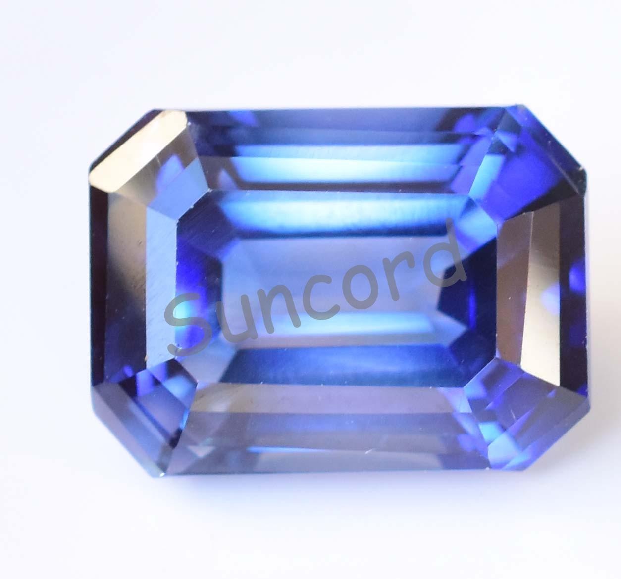 21.25 Ct Natural Ceylon Blue Sapphire Emerald CERTIFIED Flawless Loose Gemstoe