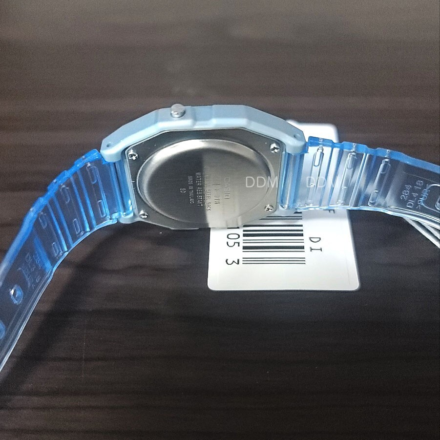 CASIO Unisex Vintage Retro Watch Original New F-91WS-2D Blue Resin Strap