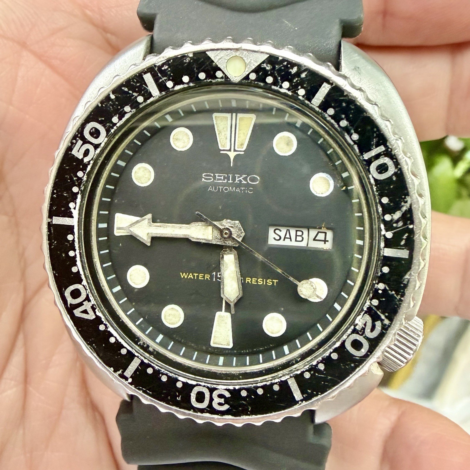 Vintage Seiko Turtle 6309-7040 Non Suwa Automatic Diver Watch Unbuffed! OG Head!
