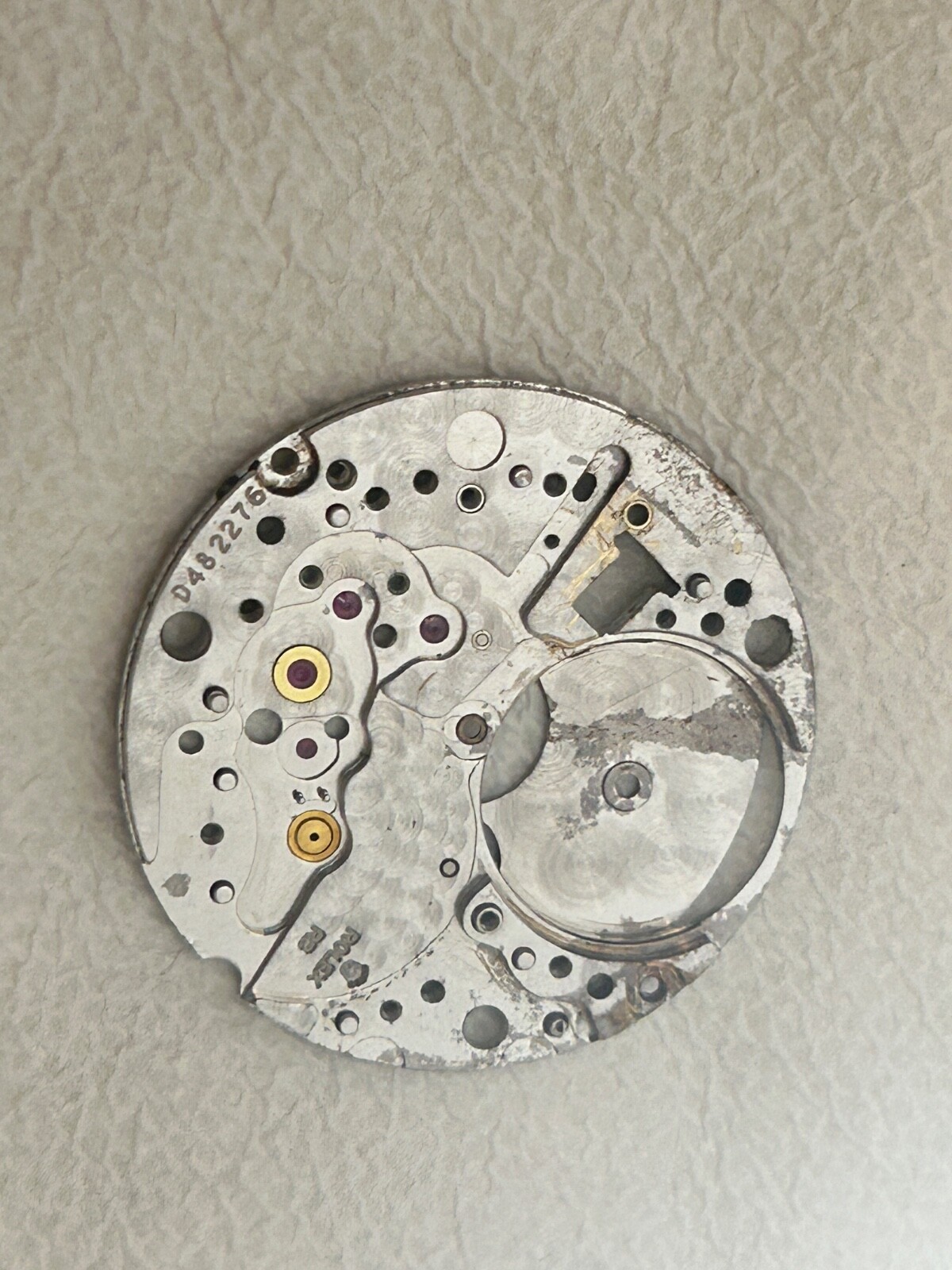 100% Authentic ROLEX 1570 Main Plate with all jewels and used