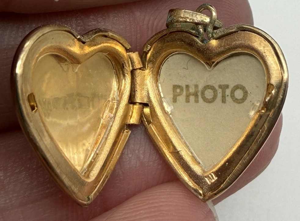 Vintage 14K Gold Filled Tricolor Floral Cross Heart Locket Pendant – PPC NL