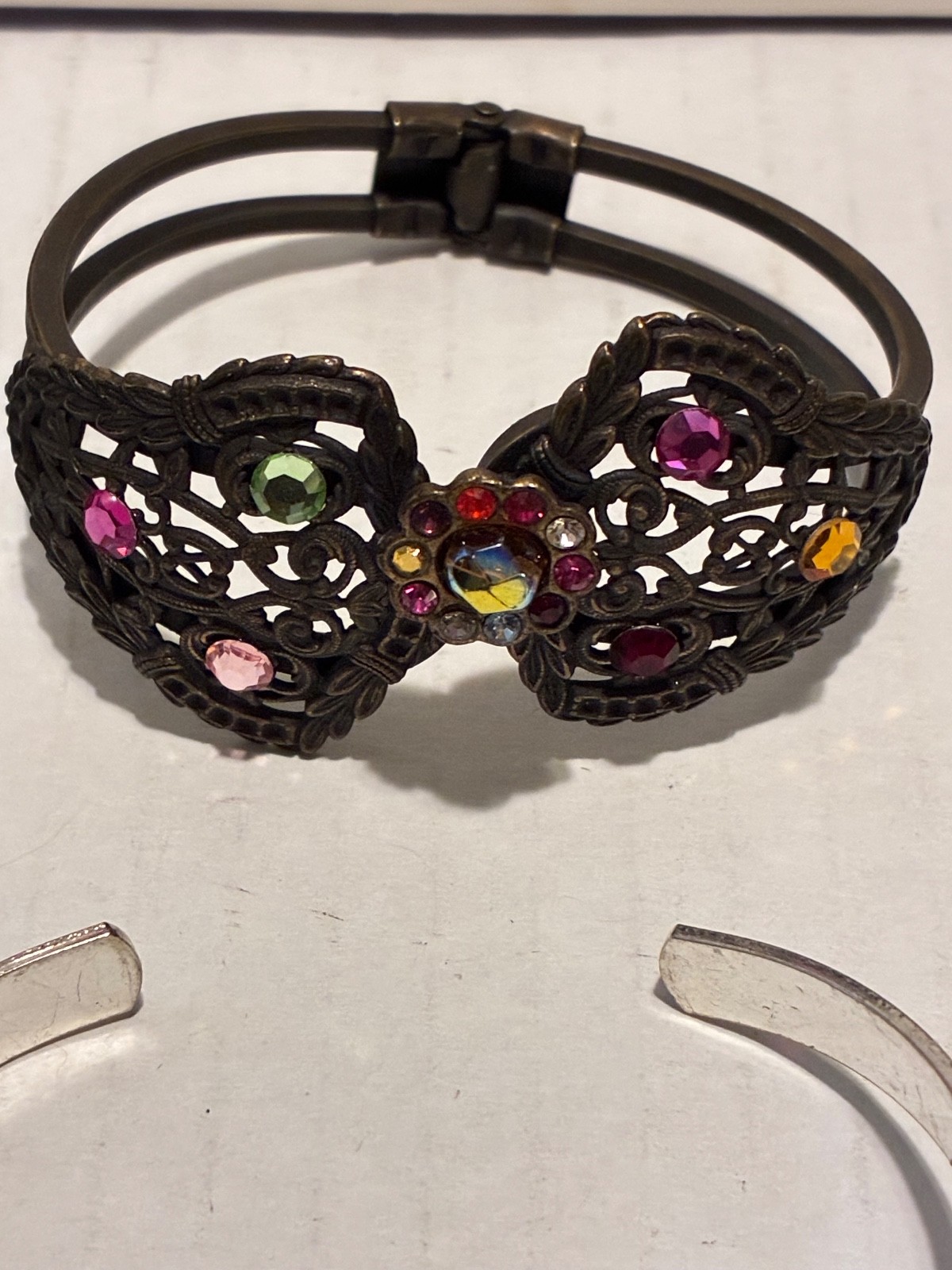 6 Fashion Cuff Bracelet Silver Tone