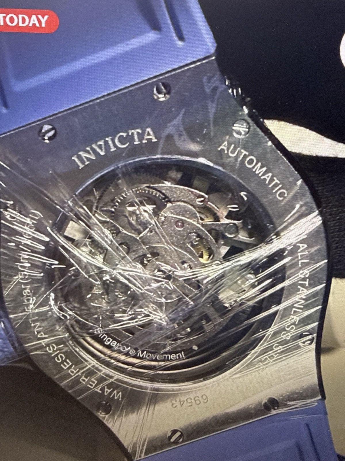 Invicta Celestial Orbitha 69543 Automatic Skeleton Blue K9 Case 45mm #automatic