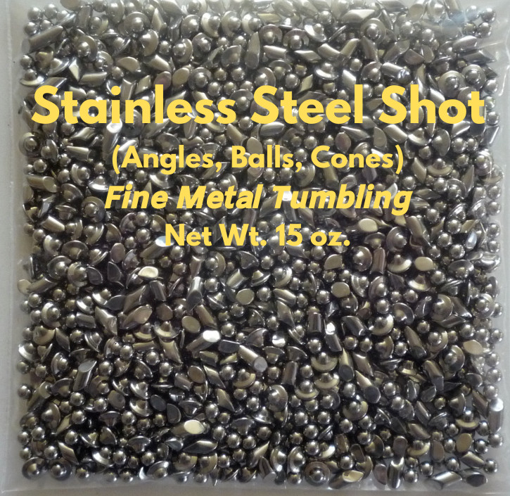 Stainless Steel Shot Tumbler Media for metal polishing Jewelry (3 Shape Mix)