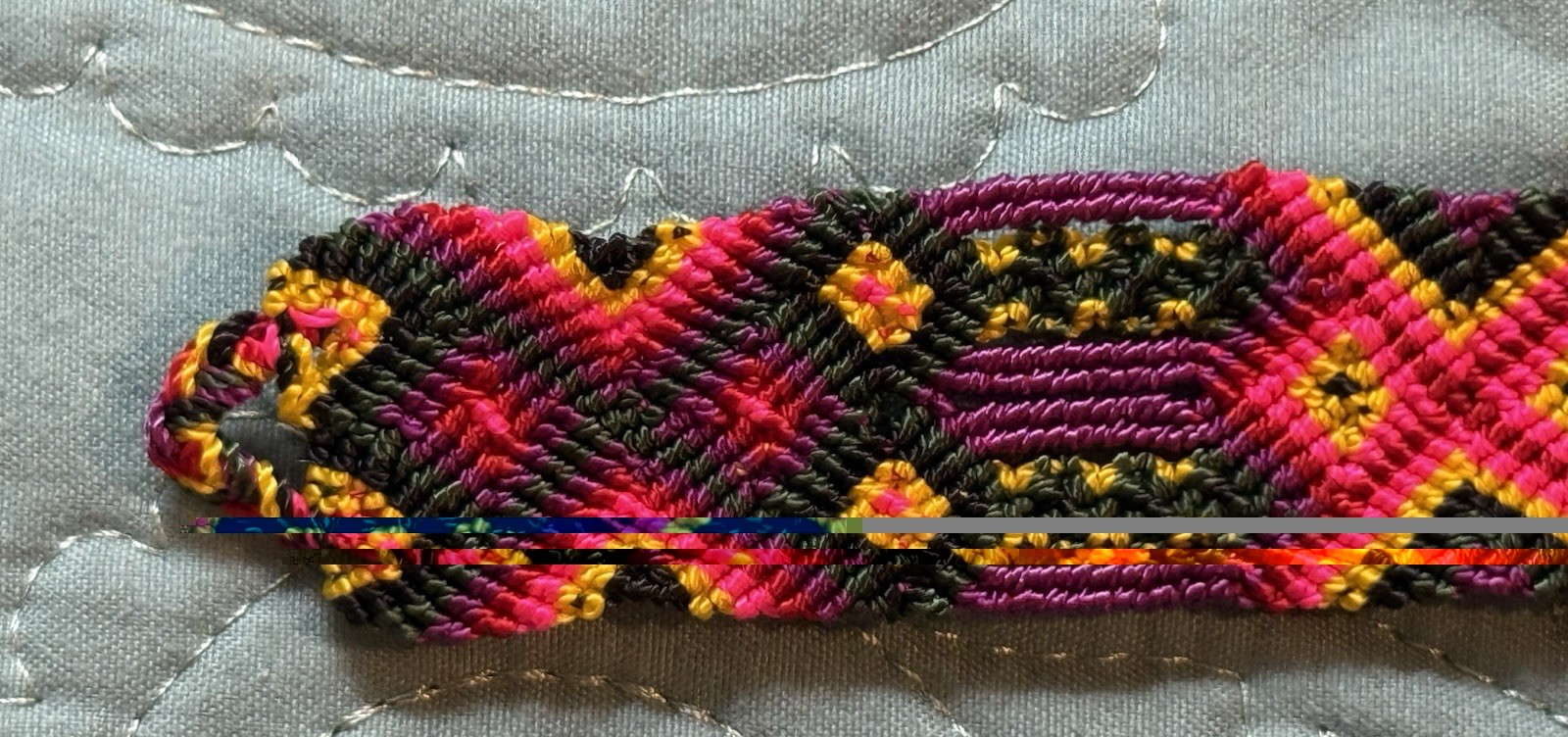 WIDE UNISEX WOVEN FRIENDSHIP BRACELETS GUATEMALA BRACELET Blue Purple Green #Ä55