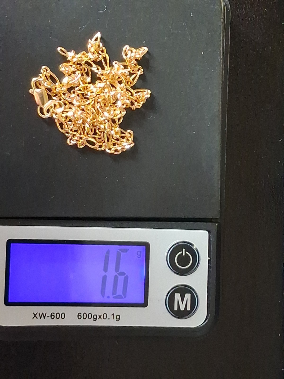 10k Yellow Gold Figaro Chain Necklace 2mm 20 inch, 2 MM, 1.6gram