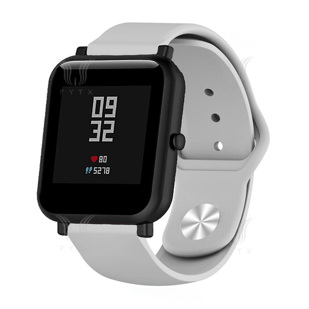 For Huami Amazfit GTR 4 3 2 2e Pace Strato GTS 4 3 2e Silicone Watch Band Strap