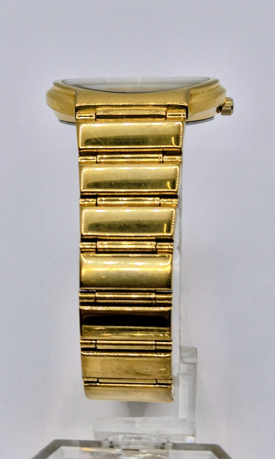 Women’s Pulsar All Stainless Steel Champagne Dial Gold Tone Date Quartz Watch